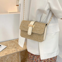 Straw Shoulder Bag Beach Handbags Purses Travel Bag