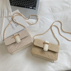 Straw Shoulder Bag Beach Handbags Purses Travel Bag