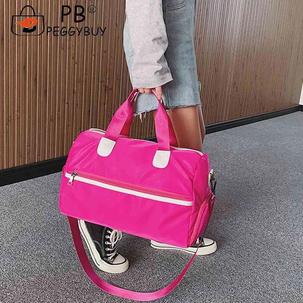 Yoga Fitness Waterproof Messenger Bag Large Capacity Tote Handbag