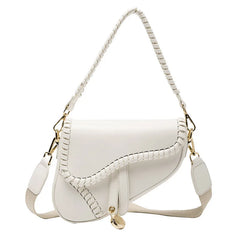Zipper Hasp PU Leather Shoulder Bag Handle Bag Women's Messenger Crossbody Bags