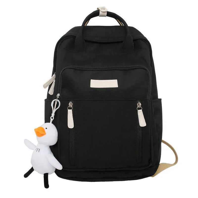 Waterproof Nylon Women Backpack with Pockets