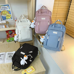 Waterproof Nylon Women Backpack with Pockets