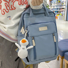 Waterproof Nylon Women Backpack with Pockets