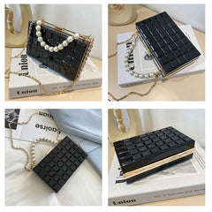 Acrylic Mini Bag Chain Cross Body Box Bags Transparent