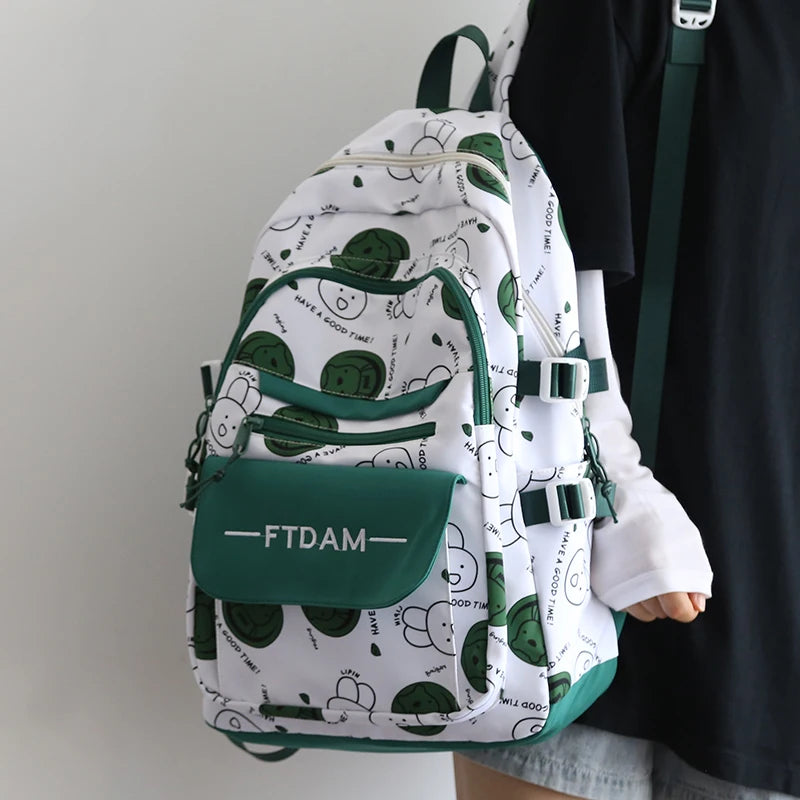 Female Campus Schoolbag - College Students Backpack