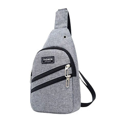 Men's Oxford Chest Bag Sling Bag USB Charging Crossbody Anti Theft Waist Pack