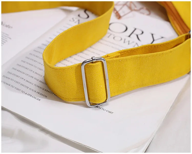 Canvas Crossbody Bag Women's Shoulder Handbag Large Capacity Wild Bag