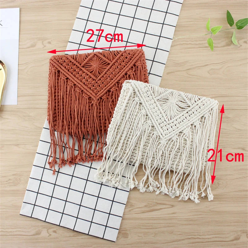 Casual Straw Bag Tassel Beach Crossbody Shoulder Hand Woven Bag