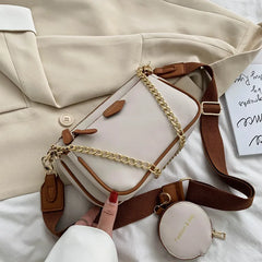 Women's Crossbody Shoulder Bag Set, Small Purse, 3 Bags