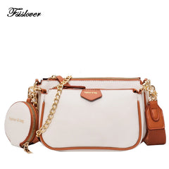 Women's Crossbody Shoulder Bag Set, Small Purse, 3 Bags