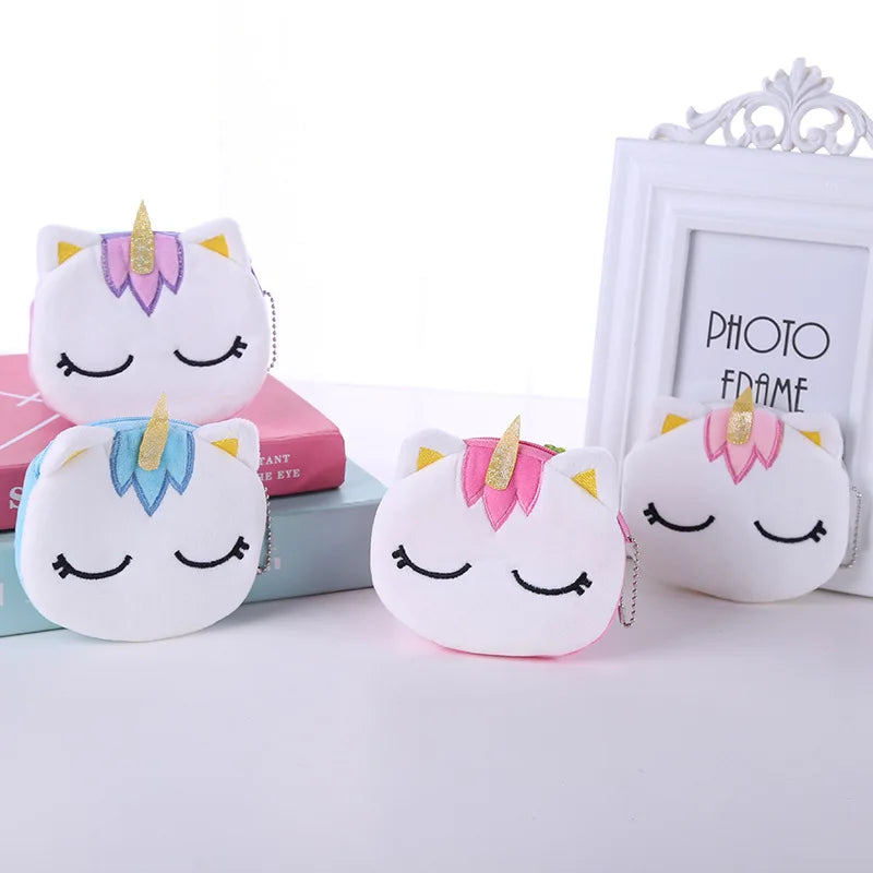 Unicorn Plush Coin Purse for Girls