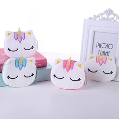 Unicorn Plush Coin Purse for Girls
