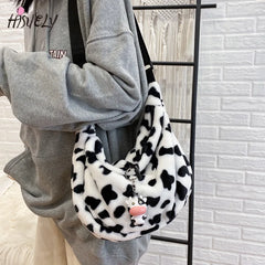 Hong Kong Plush Tote Bag Cow Bag