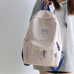 Canvas Schoolbag for Female Students