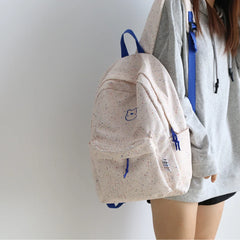 Canvas Schoolbag for Female Students