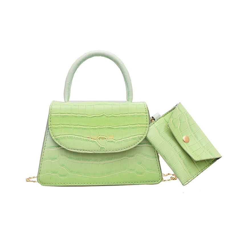 Retro Shoulder Bag Mini Tote Messenger Handbag Women Small Purse