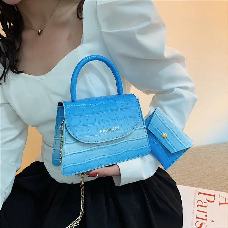 Retro Shoulder Bag Mini Tote Messenger Handbag Women Small Purse