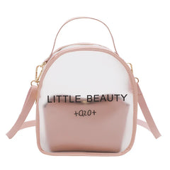 PVC Transparent Letter Backpack for Teenage Girls