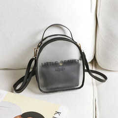 PVC Transparent Letter Backpack for Teenage Girls