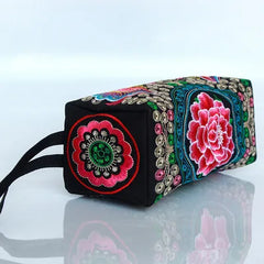 National Embroidery Women Small Handbags! Multi Floral Embroidered