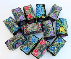 National Embroidery Women Small Handbags! Multi Floral Embroidered