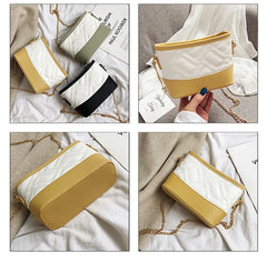 Small Incense Wind Chain Shoulder Bag Lock Stereotypes Lattice
