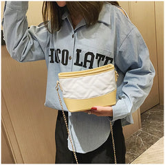 Small Incense Wind Chain Shoulder Bag Lock Stereotypes Lattice