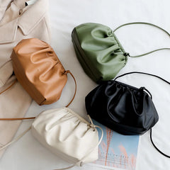 Pleated Shoulder Bag Shopper Messenger Handbag Party Bags for Women