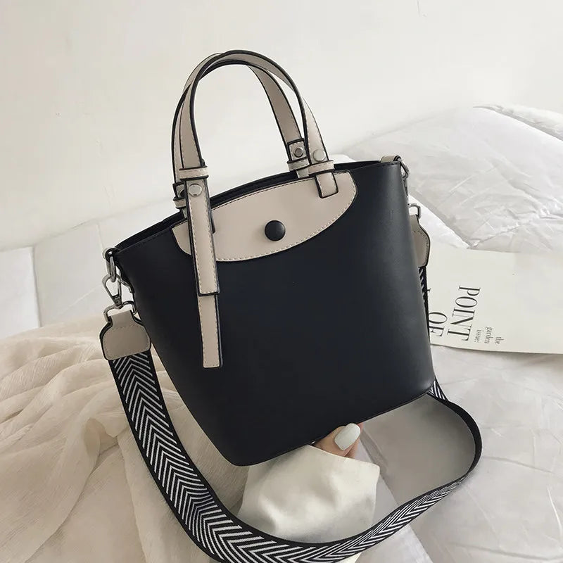 Large-capacity bucket bag for women