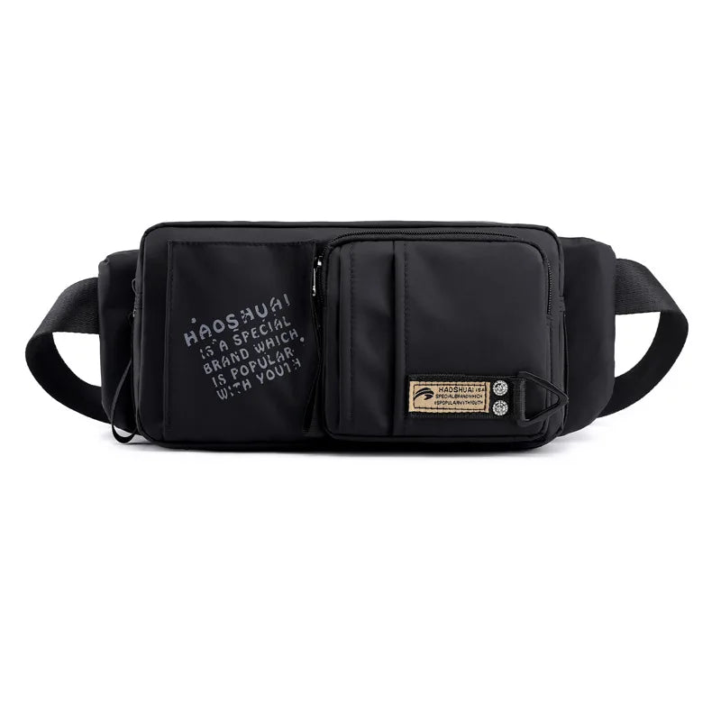 Outdoor Sports Messenger Bag Waterproof Casual Mobile Phone Storage Pockets