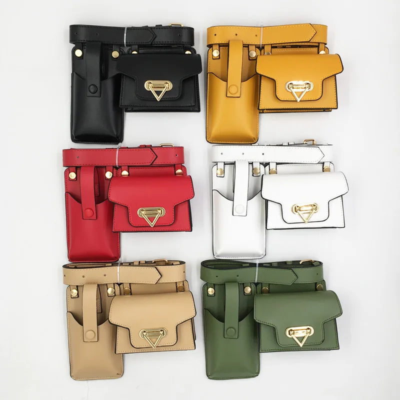 Women's Dual-Use Waist Bag and Cross Body Chest Bag
