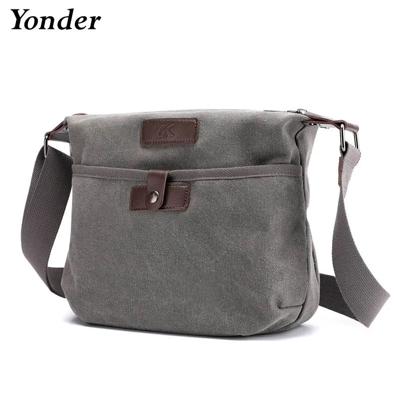 Vintage Canvas Crossbody Bag Retro Fabric Shoulder Messenger Bag Women