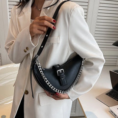 Women's Small Shoulder Bag Chain PU Leather Handbag