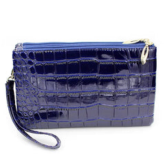 Women Crossbody Shoulder Bags Crown Messenger PU Leather Double Zipper Pouch Bag