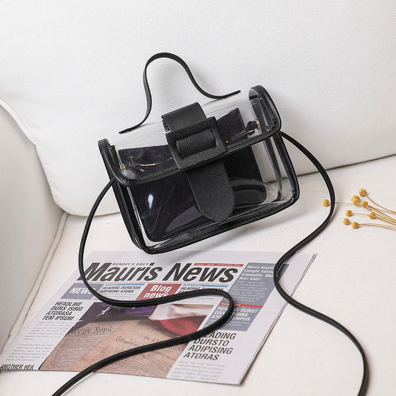 Women's PVC Transparent Jelly Shoulder Bag