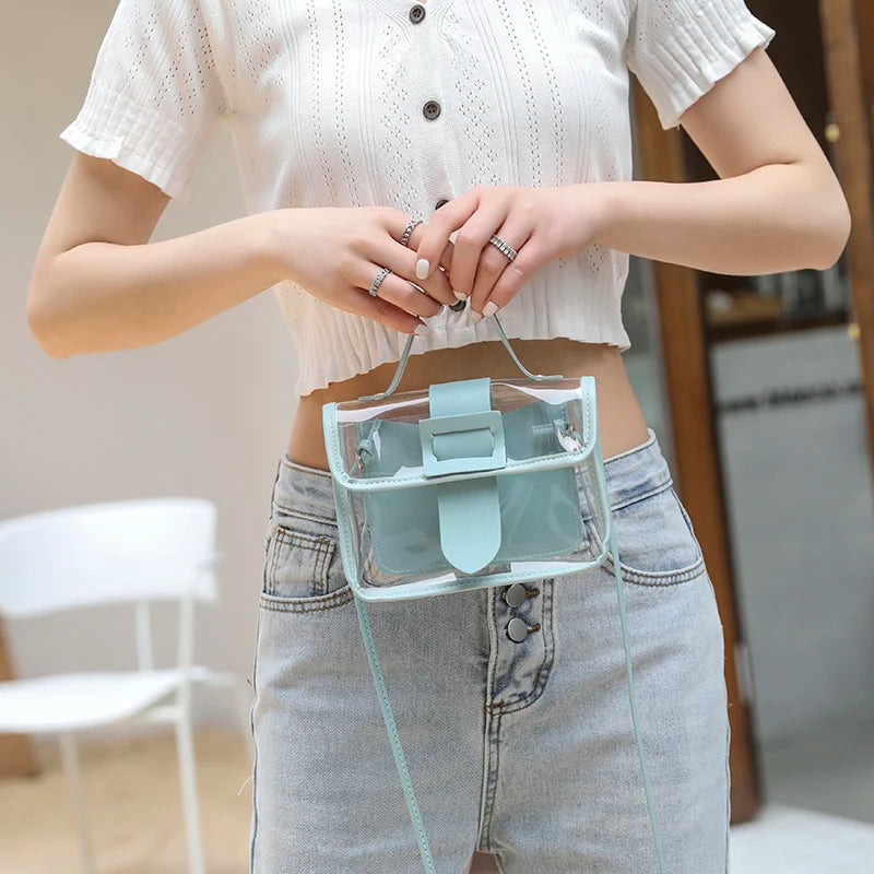 Women's PVC Transparent Jelly Shoulder Bag