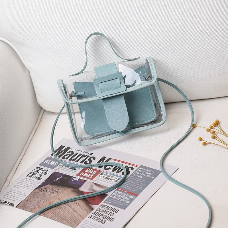 Women's PVC Transparent Jelly Shoulder Bag