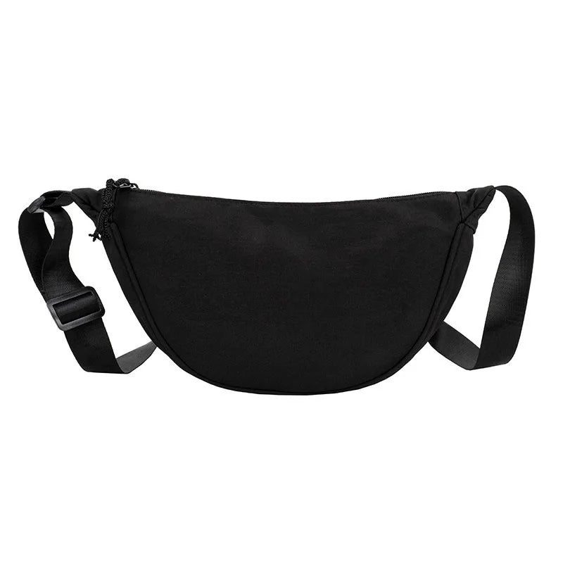 Women's Solid Nylon One-Shoulder Hobo Bag