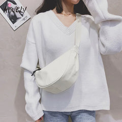 Women's Solid Nylon One-Shoulder Hobo Bag