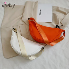 Women's Solid Nylon One-Shoulder Hobo Bag