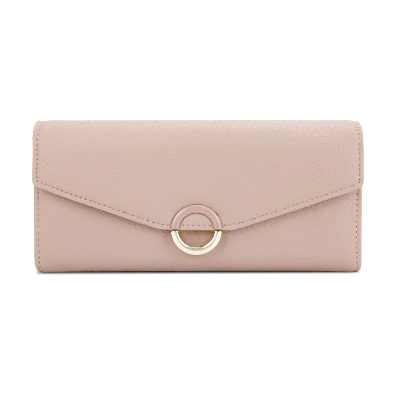 Women's Long Wallet Clutch Lychee Pattern