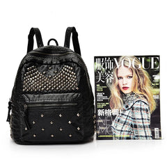 2019 PU Leather Rivet Backpacks Satchel Shoulder Bags