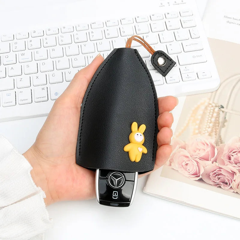 Cartoon Personality Women Mini Key Bag with Key Ring