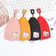 Cartoon Personality Women Mini Key Bag with Key Ring