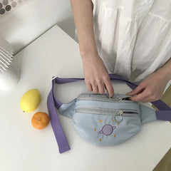 Fashionable Chunxia Fund Joker Breast Pocket Female Bag Single Shoulder Bag