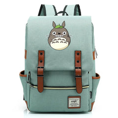Totoro Buckle Children School bag Teenagers Student Schoolbags Women Bagpack