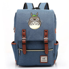 Totoro Buckle Children School bag Teenagers Student Schoolbags Women Bagpack