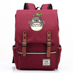 Totoro Buckle Children School bag Teenagers Student Schoolbags Women Bagpack