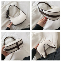 Fashionable Hobo Purse Soft Leather Shoulder Bag Women Underarm Bags