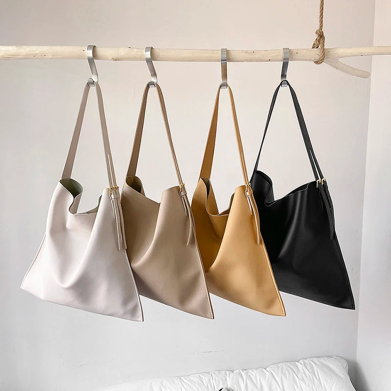 Fashionable Bucket Shoulder Bags PU Leather Party Travel Casual